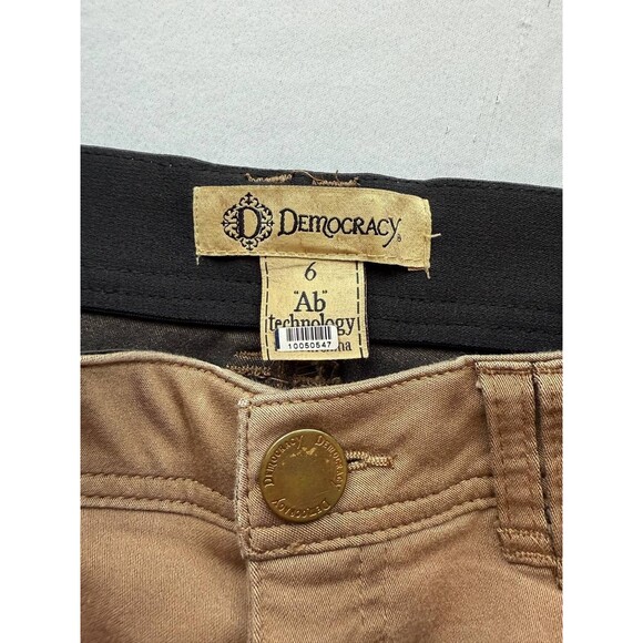 Democracy Ab Solution Womens Denim Jeans Size 6 Brown Skinny Casual Pockets - Picture 3 of 4